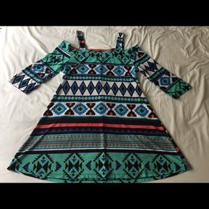 Off the shoulder 3/4 sleeve dress